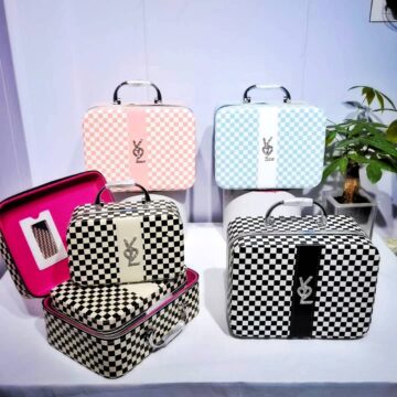 ست باکس آرایشی طرح شطرنجی