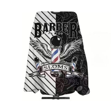 پیش بند کوتاهی طرح سیاه سفید